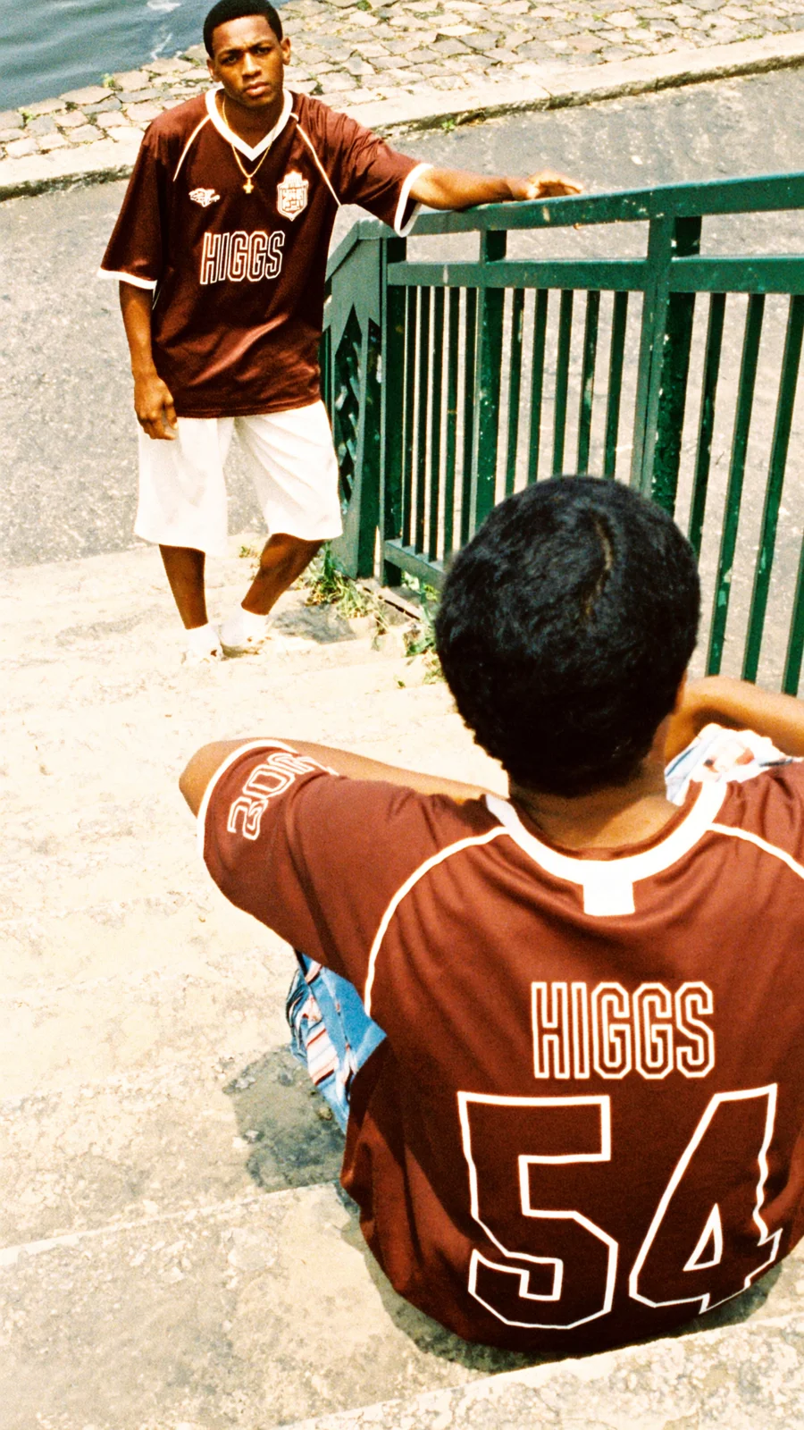 AI photoshoot: Higgs · Streetwear by the waterfront